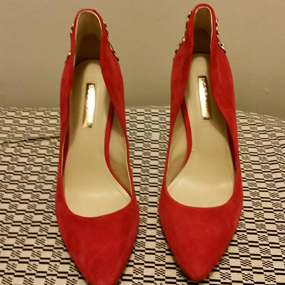 BCBG red leather pumps.SALE!!